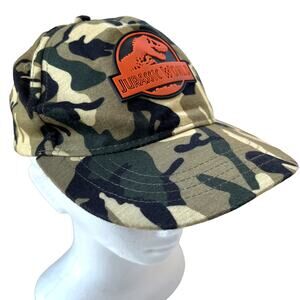 Jurassic World Universal Studios Baseball Cap Hat Camo Green One Size Youth